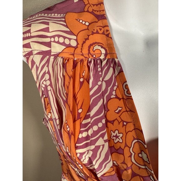 Tracy Reese 100% Silk Midi Dress Womens Size Small Floral Print - Picture 2 of 7